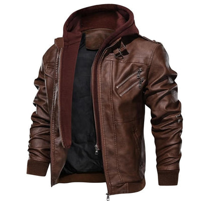 BRAM | Veste en cuir éco