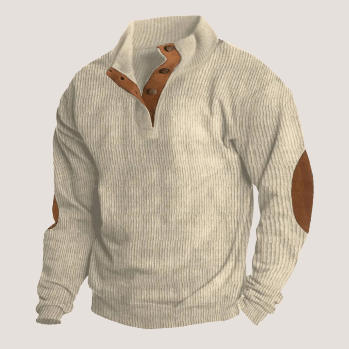 EGON | Sweat-shirt en velours côtelé avec col