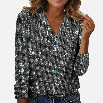 JADE | Chemisier à col V en diamant