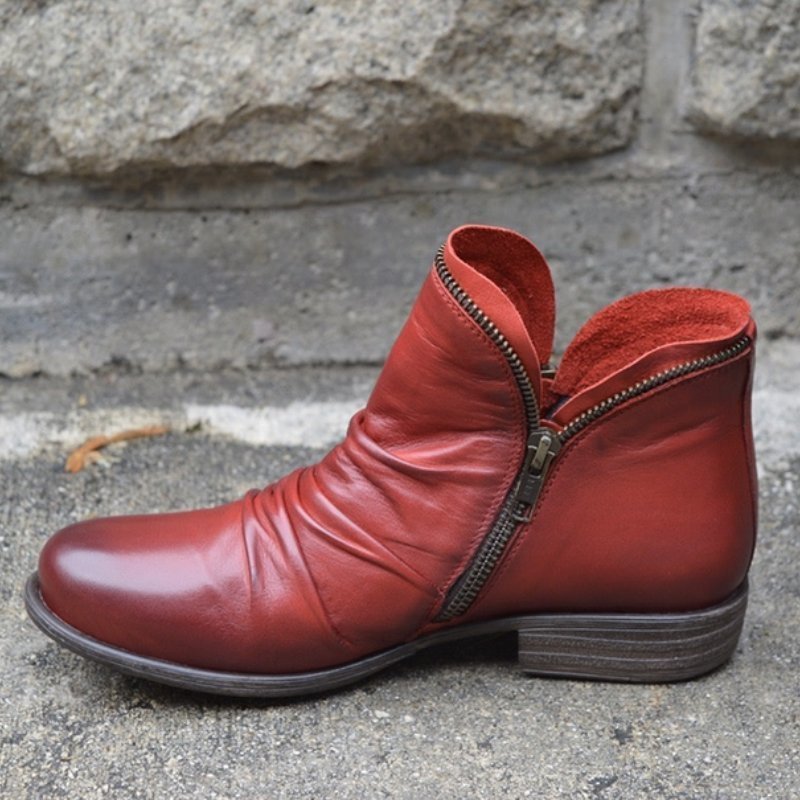VICTORIA | bottes zippées en cuir