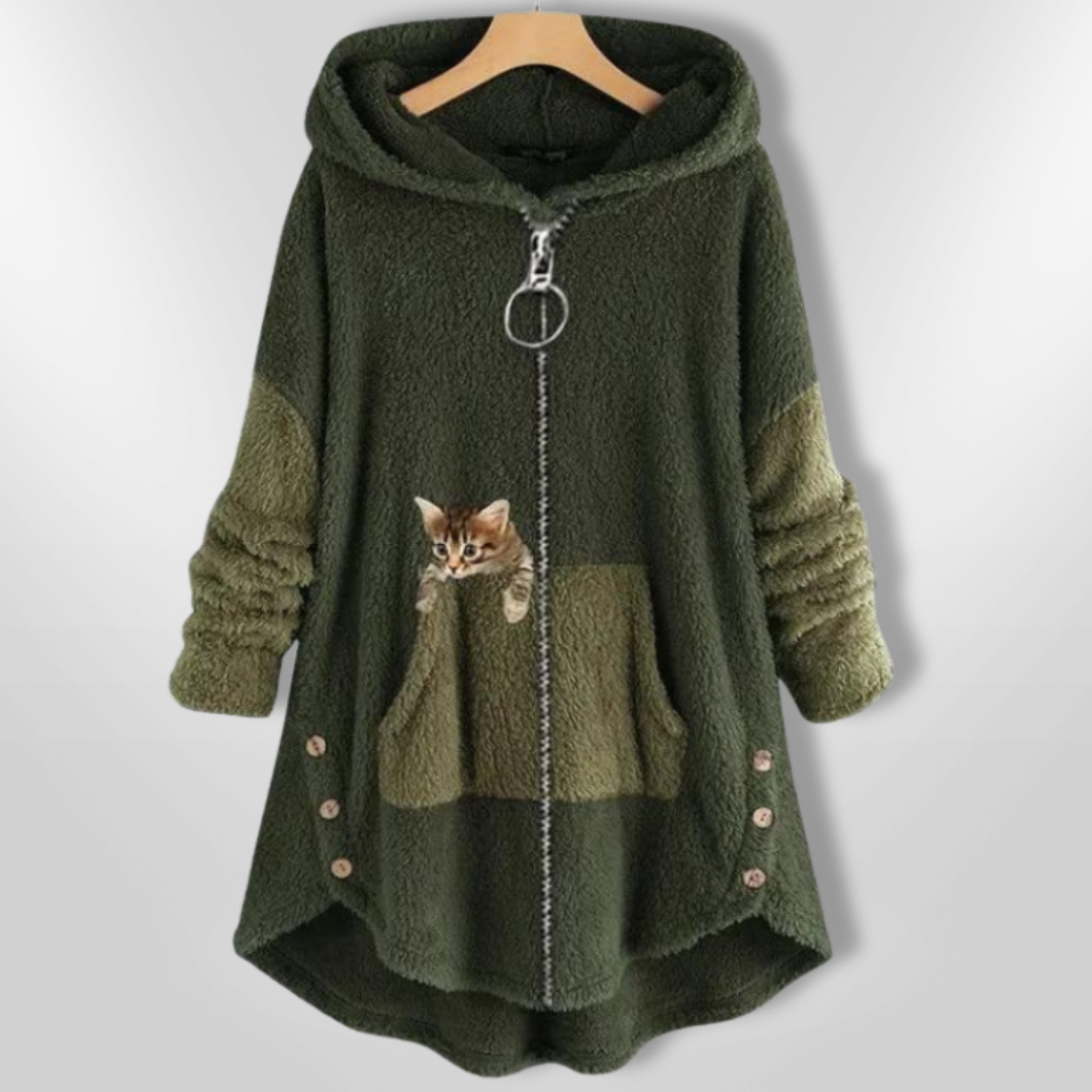 AGNES | Sweat à capuche ultra-doux en peluche