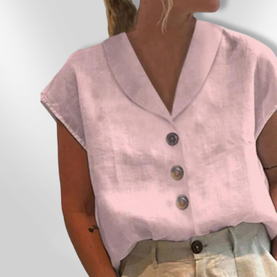 YESHA | Blouse à Col Élégante