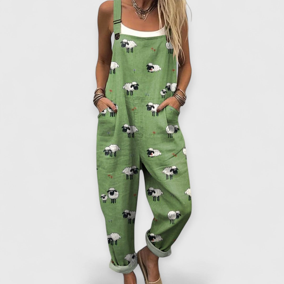 Clara | Combinaison Femme à Jambes Larges