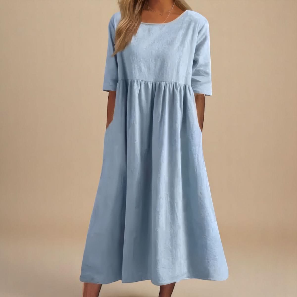 Morgane™ | Robe avec jupe midi et silhouette flatteuse