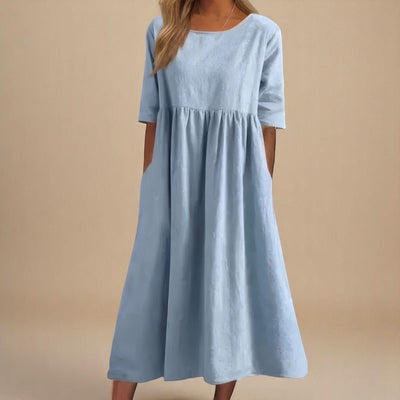 Morgane™ | Robe avec jupe midi et silhouette flatteuse