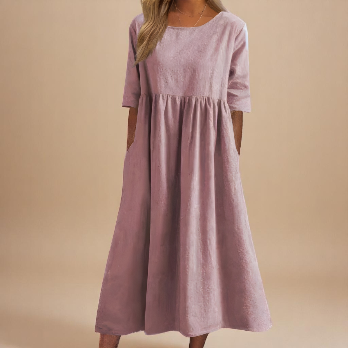 Morgane™ | Robe avec jupe midi et silhouette flatteuse
