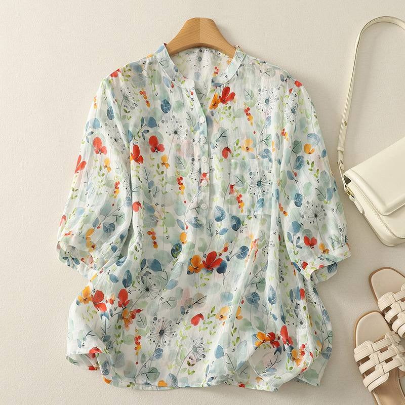 Chemise décontractée en pur coton