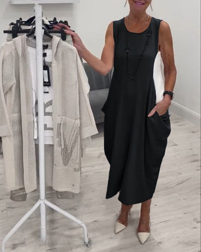 LELIE - ROBE SANS MANCHES ÉLÉGANTE ET TENDANCE