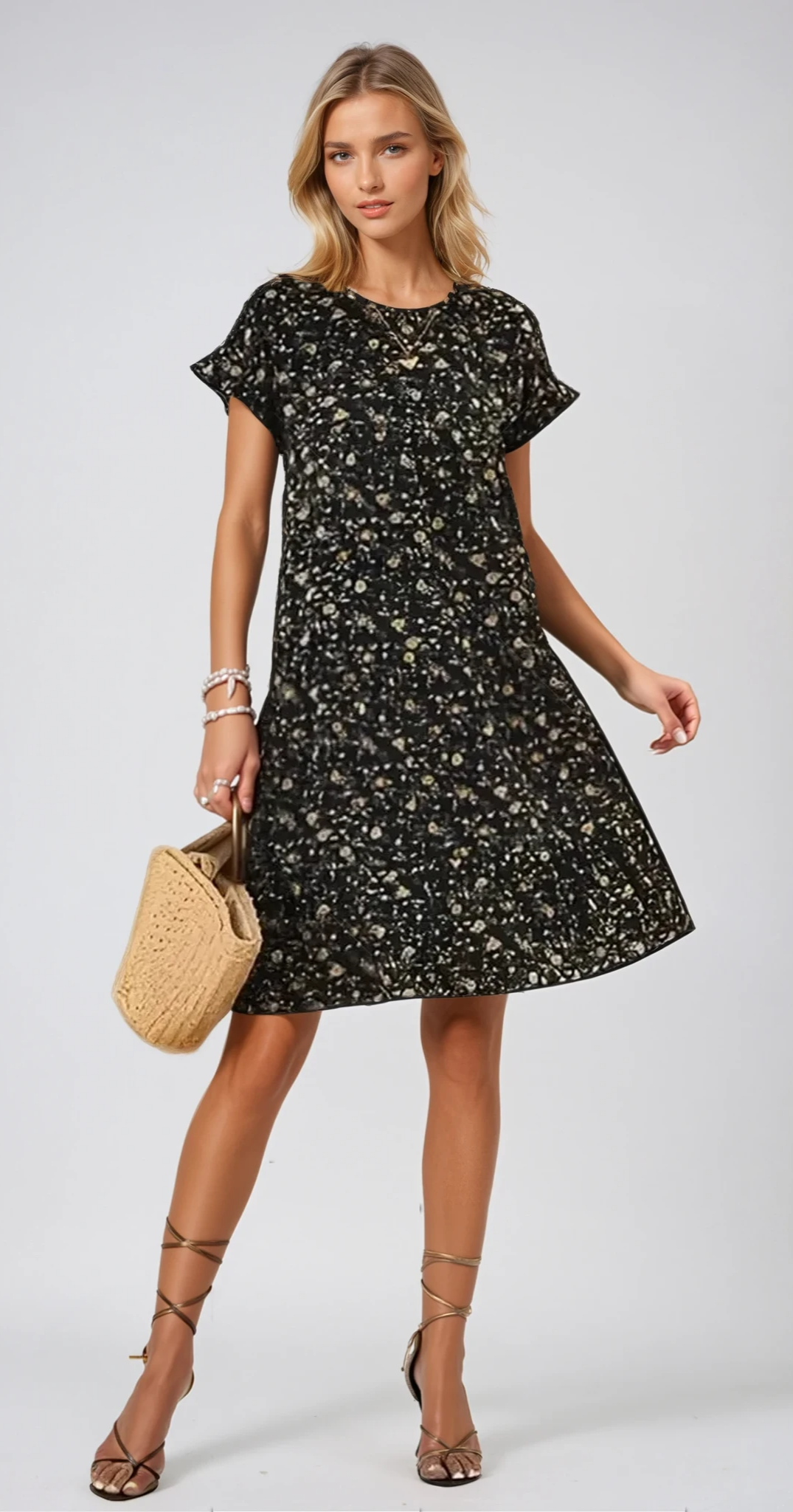 Madeleine - Robe D'Été Fluide À Marches Et Motif Floral
