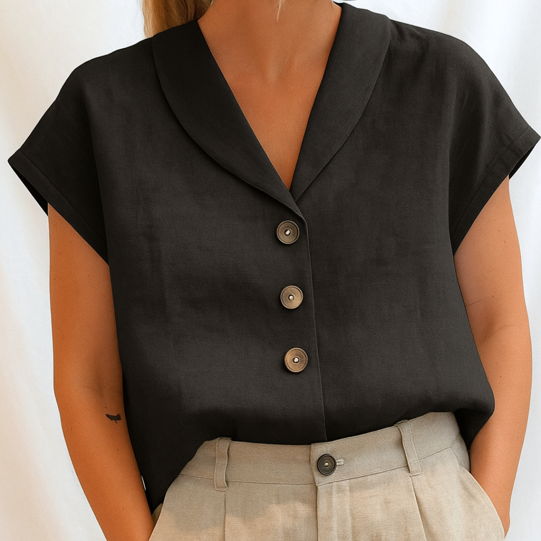 Morgane™ | Chemisier unie élégante