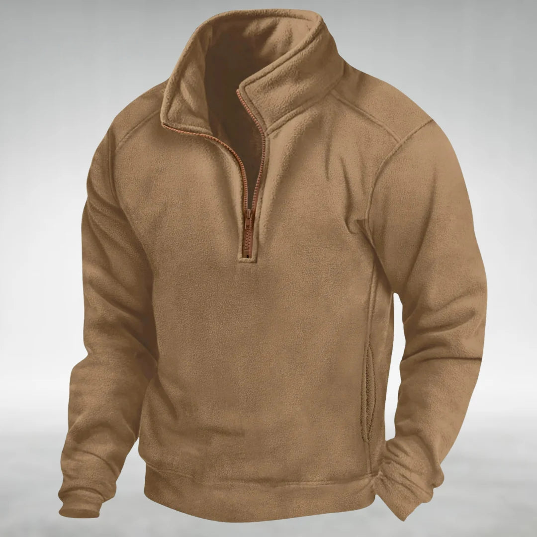 HUDSON | Pull polaire demi-zippé homme