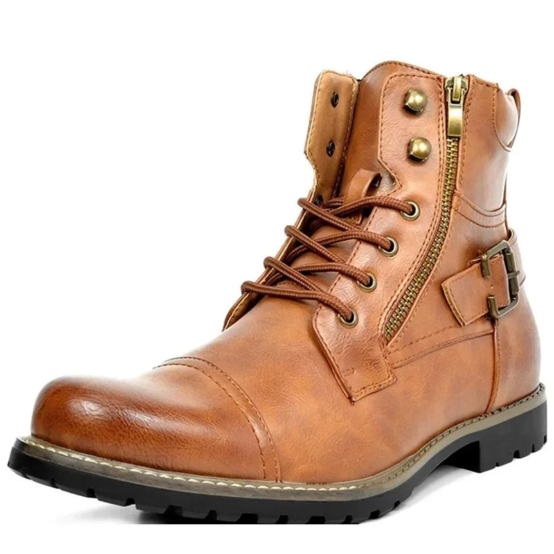 JOHN | Constable Bottes en cuir véritable