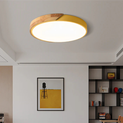 Delos - Plafonnier LED scandinave en bois