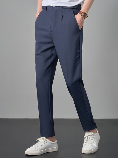 Pantalon Fuselé Élégant à Taille Mi-Haute