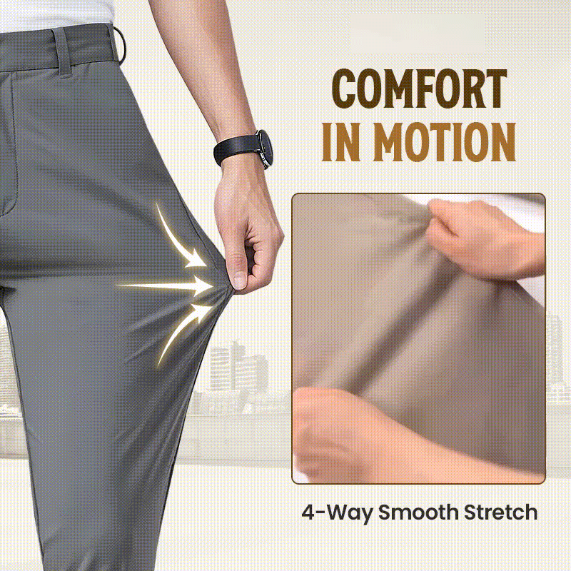 Pantalon Actif Khaki Pour Homme Avec Ceinture Extensible