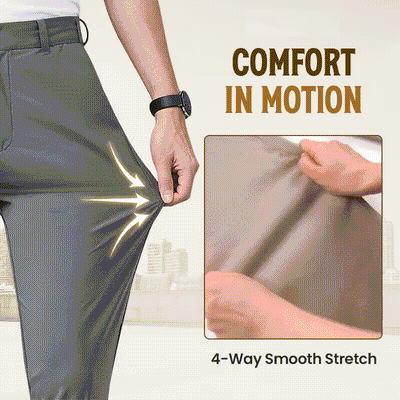 Pantalon Actif Khaki Pour Homme Avec Ceinture Extensible