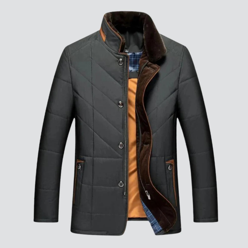 FÉLIX | Manteau d'hiver chaud pour hommes avec col montant