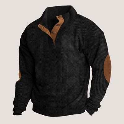 EGON | Sweat-shirt en velours côtelé avec col