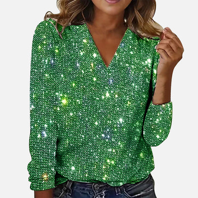JADE | Chemisier à col V en diamant