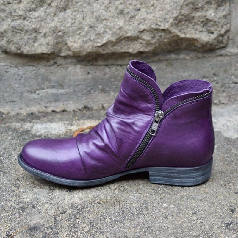 VICTORIA | bottes zippées en cuir