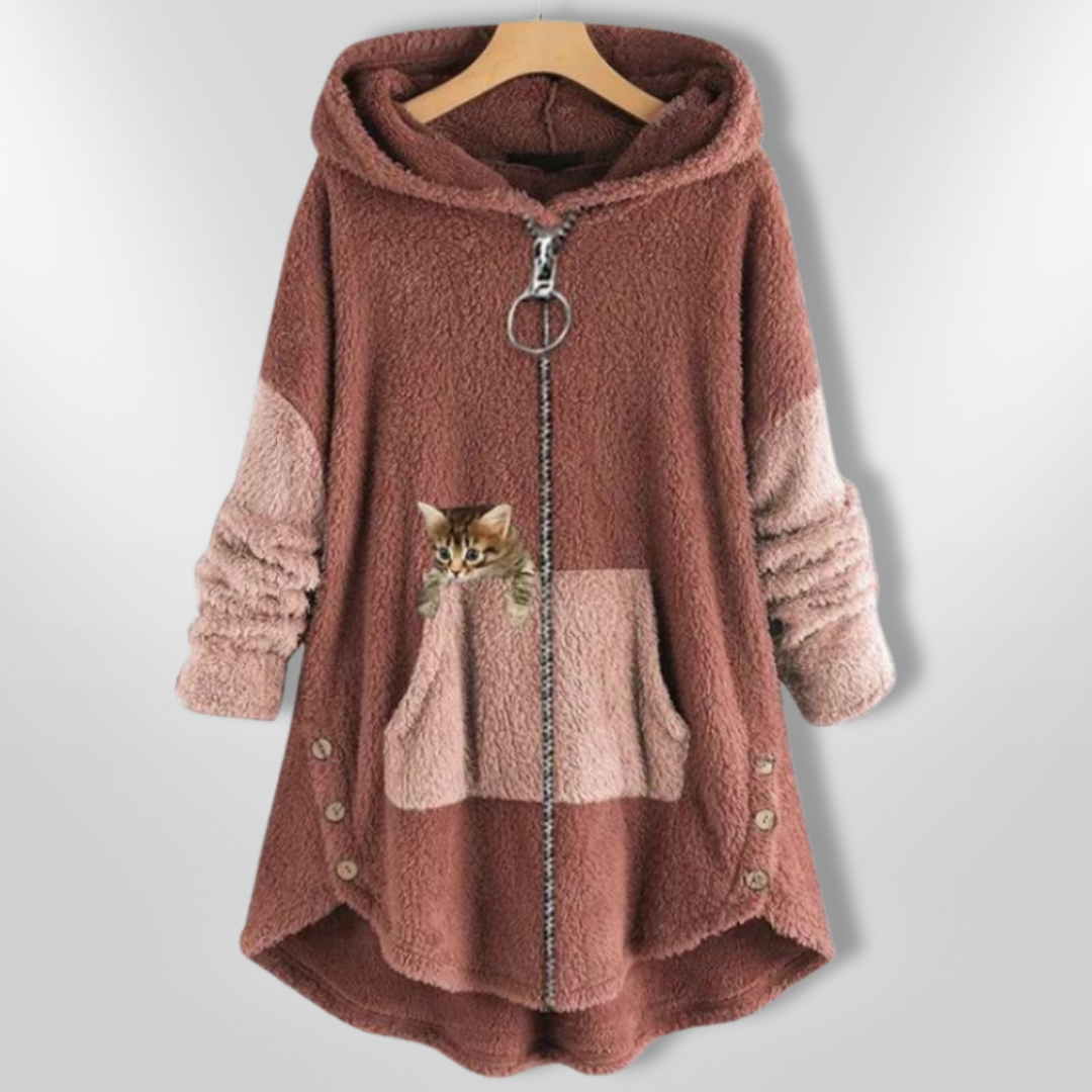 AGNES | Sweat à capuche ultra-doux en peluche