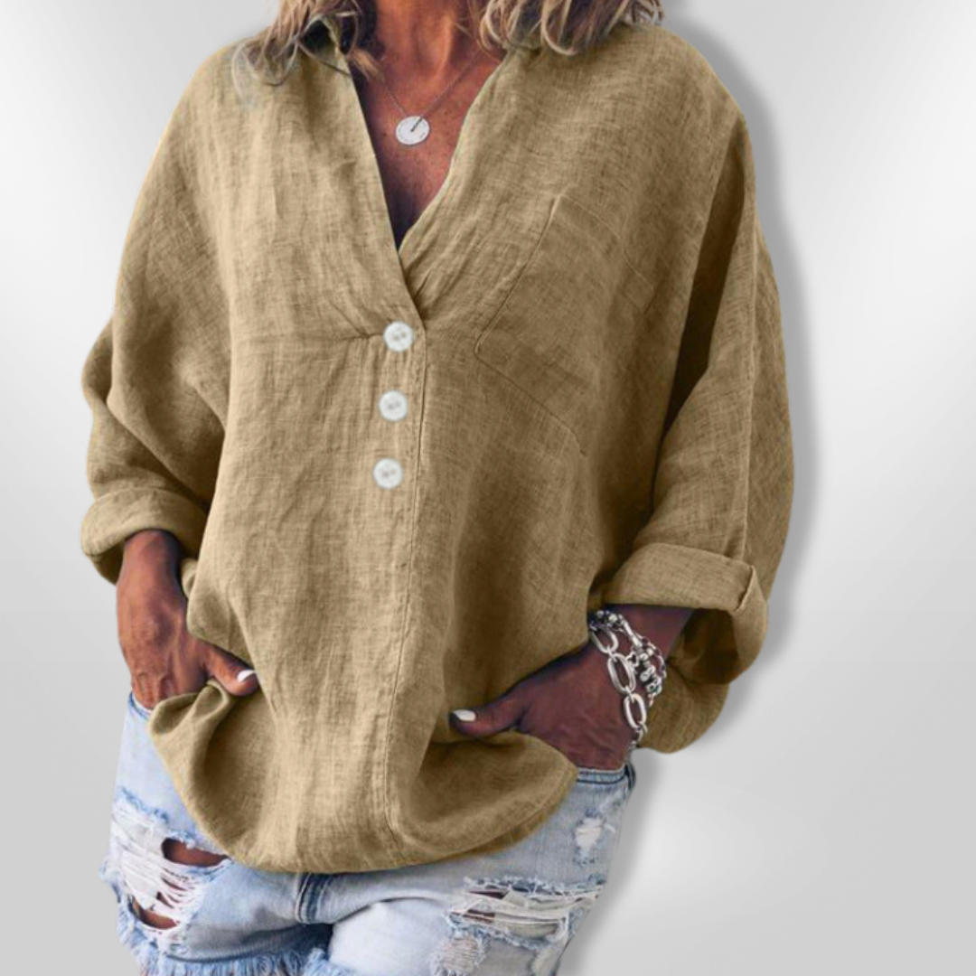 MAEVE | Pull Stylé en Coton et Lin