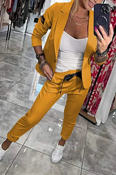 Lize| Un ensemble sur mesure avec une veste douce et un pantalon jogging confortable