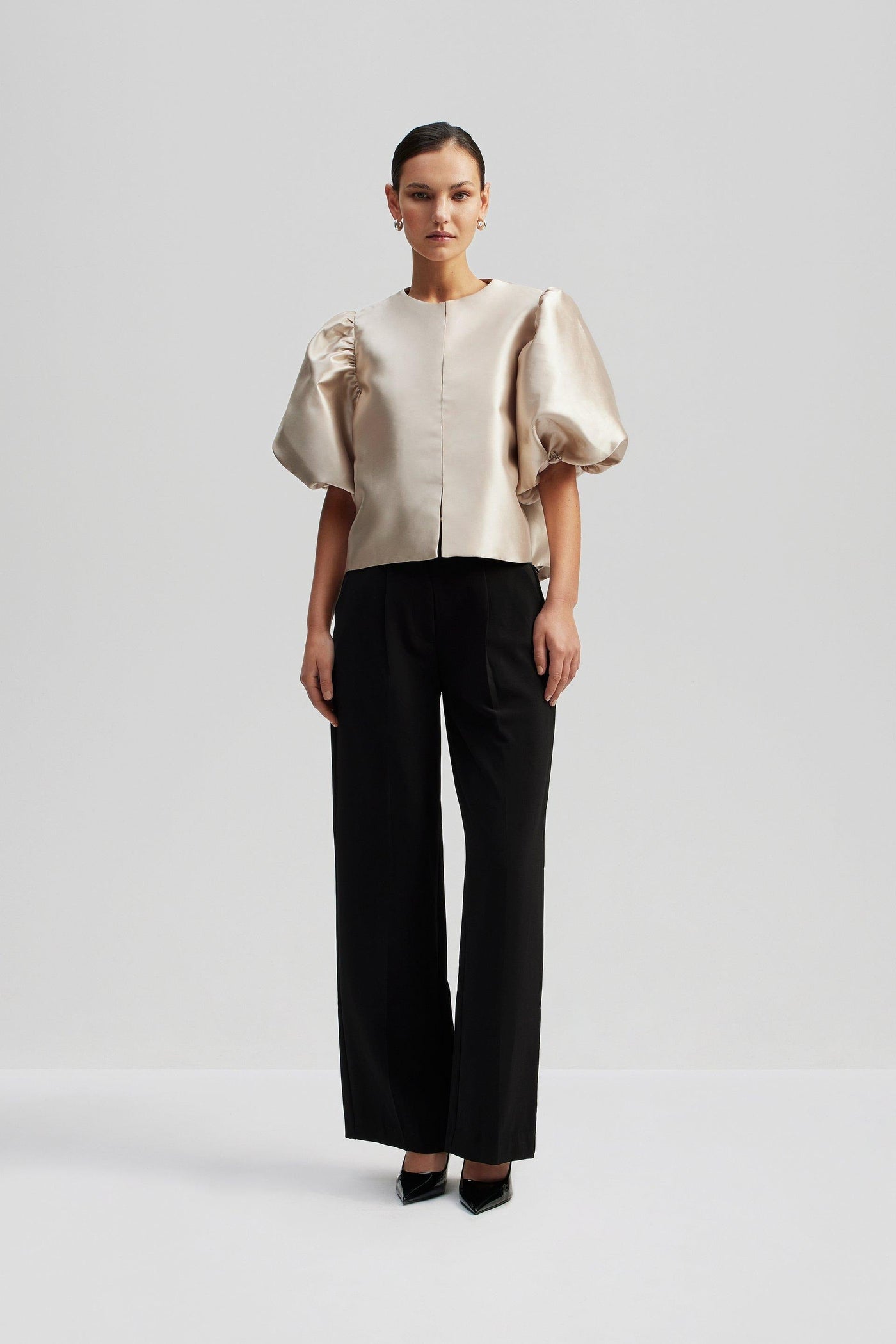 Chemise Cleo – Élégance aérée avec manches ballon
