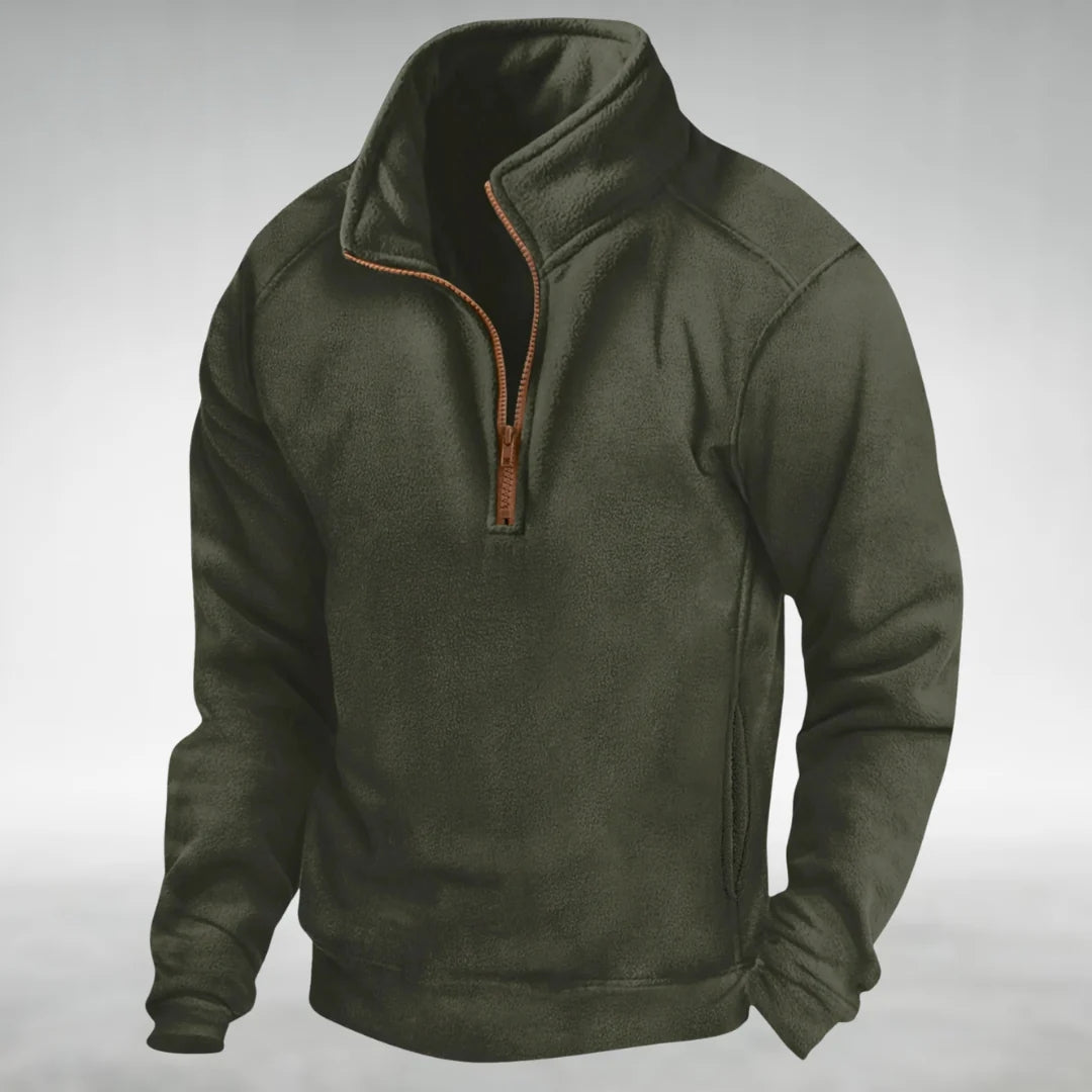 HUDSON | Pull polaire demi-zippé homme