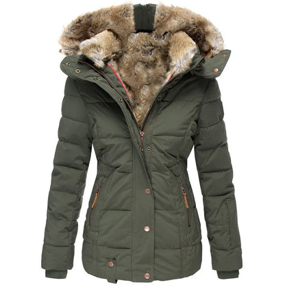 AUROA | Manteau d'hiver avec doublure en fausse fourrure