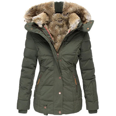AUROA | Manteau d'hiver avec doublure en fausse fourrure
