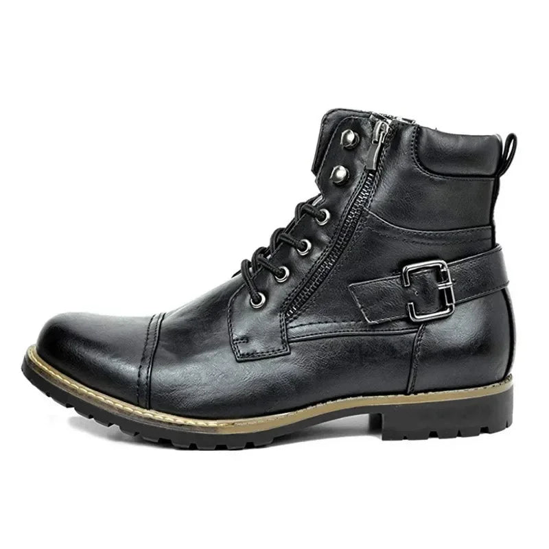 JOHN | Constable Bottes en cuir véritable