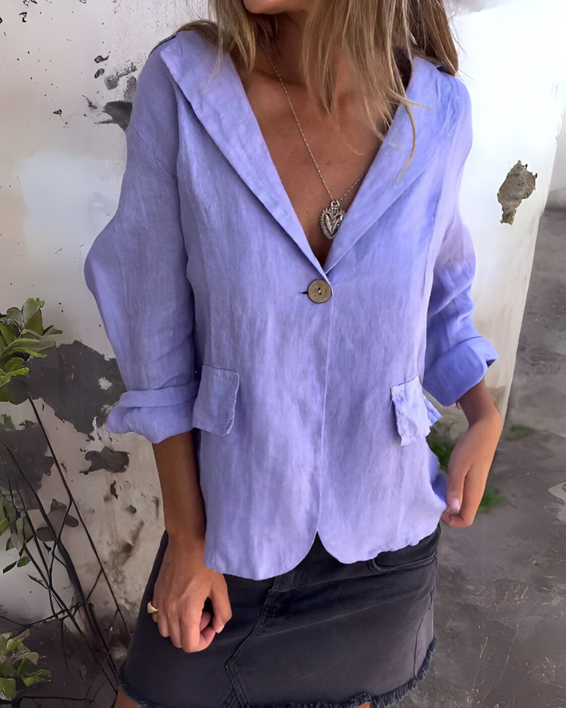 IZARI - BLAZER MINIMALISTE