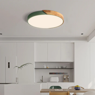 Delos - Plafonnier LED scandinave en bois