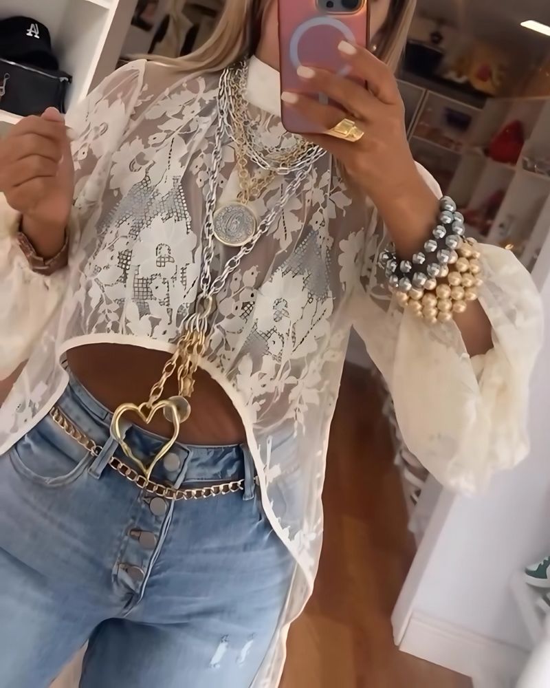 NYXELLE - TUNIQUE LONGUE EN DENTELLE