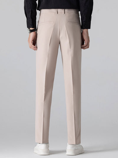 Pantalon Ajusté Fuselé en Tissu Léger