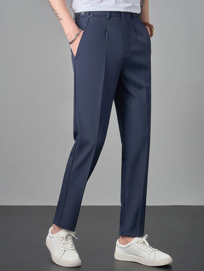 Pantalon Fuselé Élégant à Taille Mi-Haute