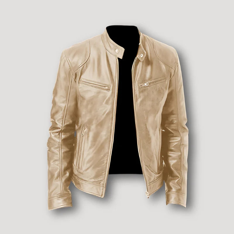 RINO | Veste en cuir décontractée
