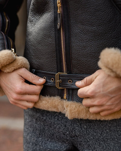 AVION | Veste en cuir classique