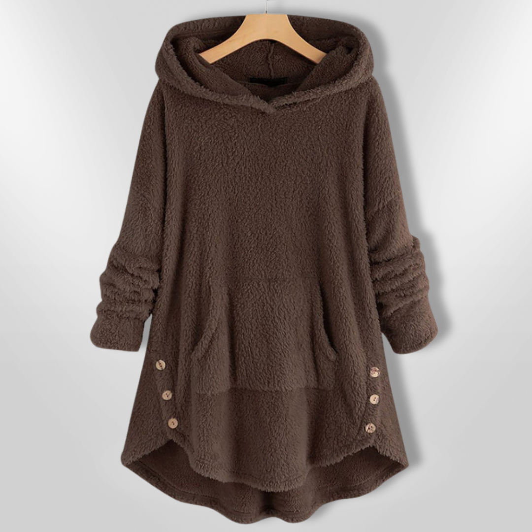 AGNES | Sweat à capuche ultra-doux en peluche
