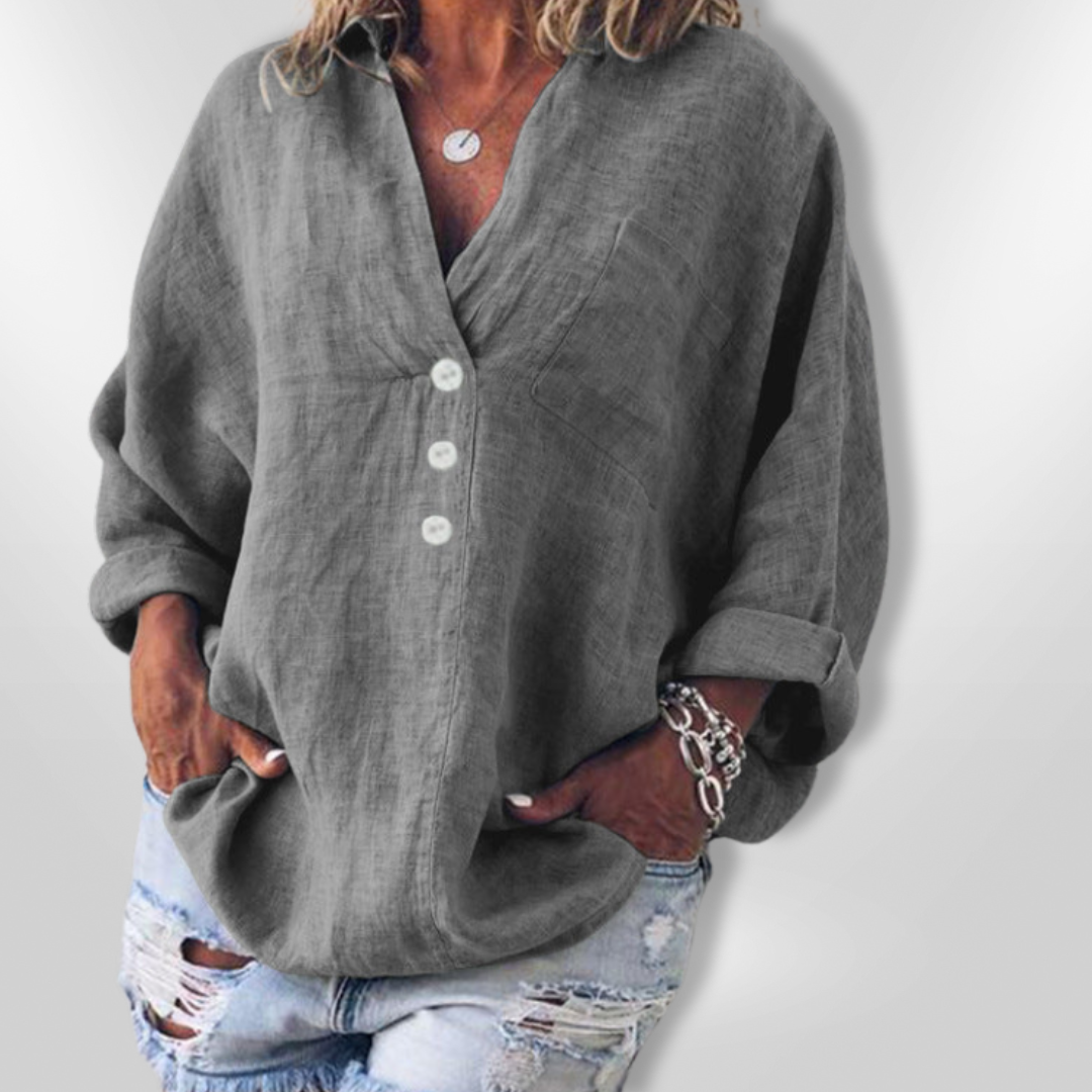 MAEVE | Pull Stylé en Coton et Lin
