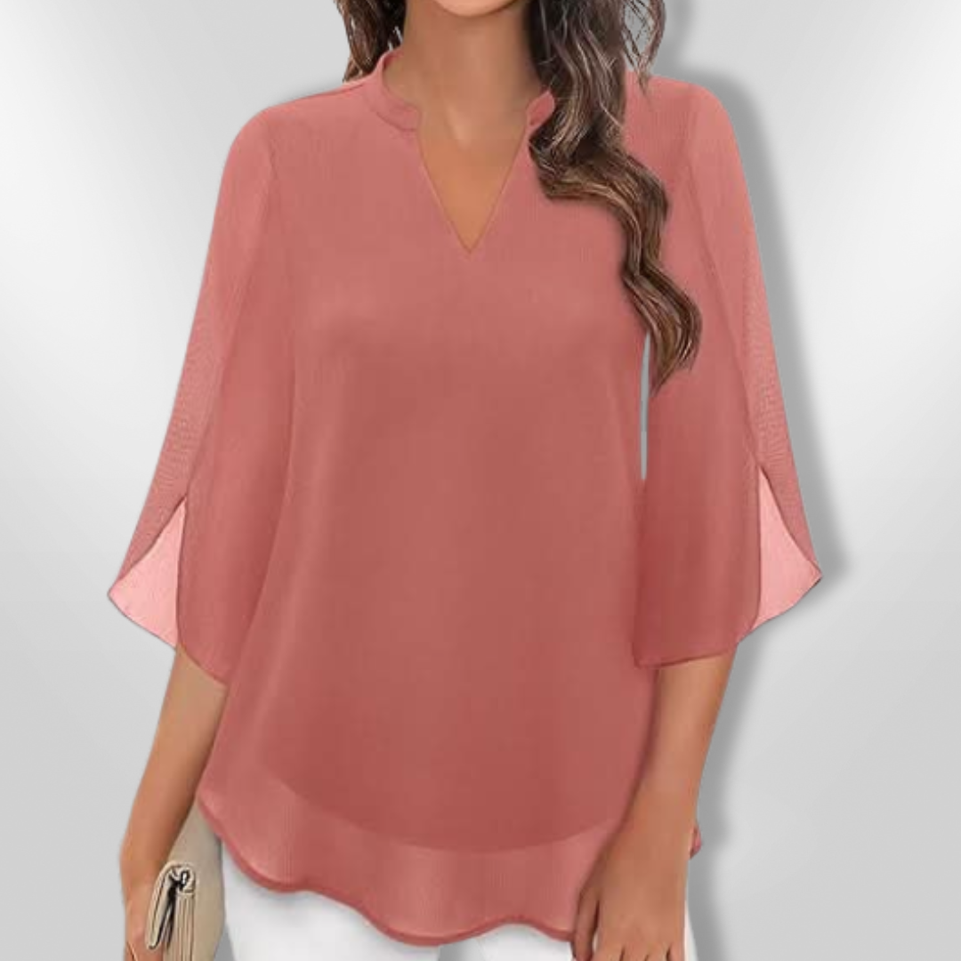 CELESTE | Blouse Chic à Étages