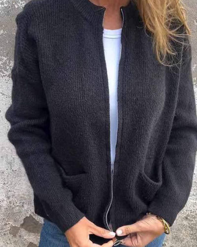 ERA - Cardigan en coton à fermeture éclair