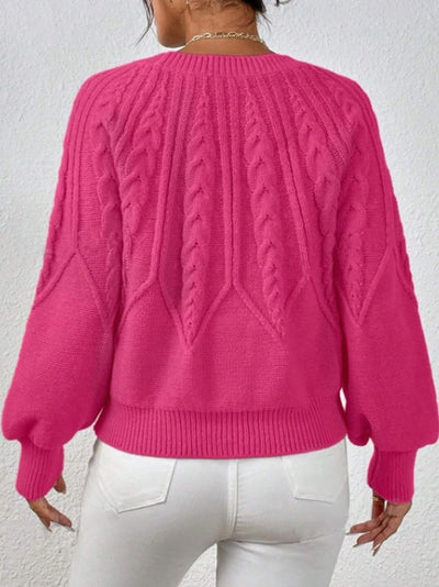 Pull en maille torsadée Meridian