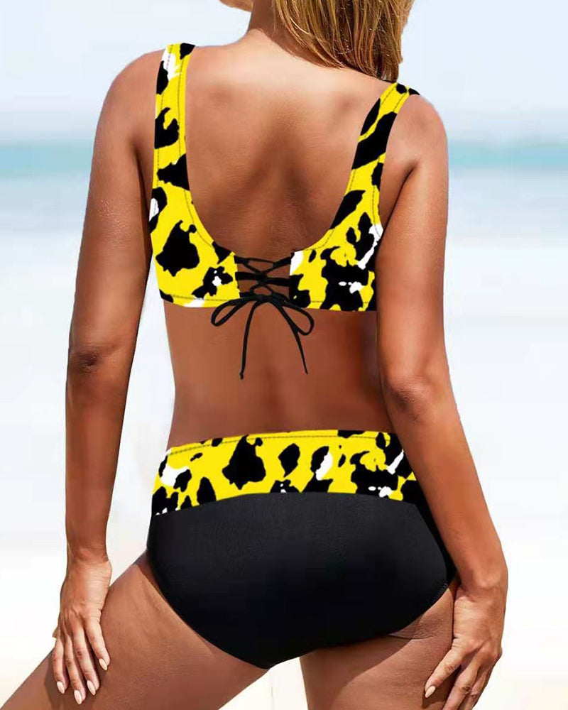 Maillot de bain bikini coloré
