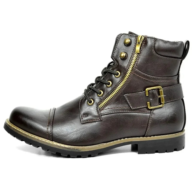 JOHN | Constable Bottes en cuir véritable