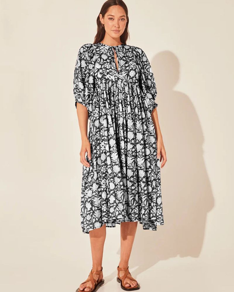 AMARE - ROBE BOHO À MOTIFS FLORAUX
