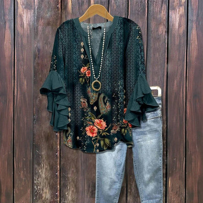 Blouse d'été "Fête de jardin" – Classique & chaud