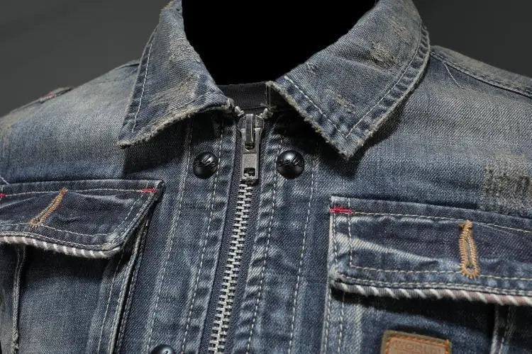HUGO | Veste en jean avec zip