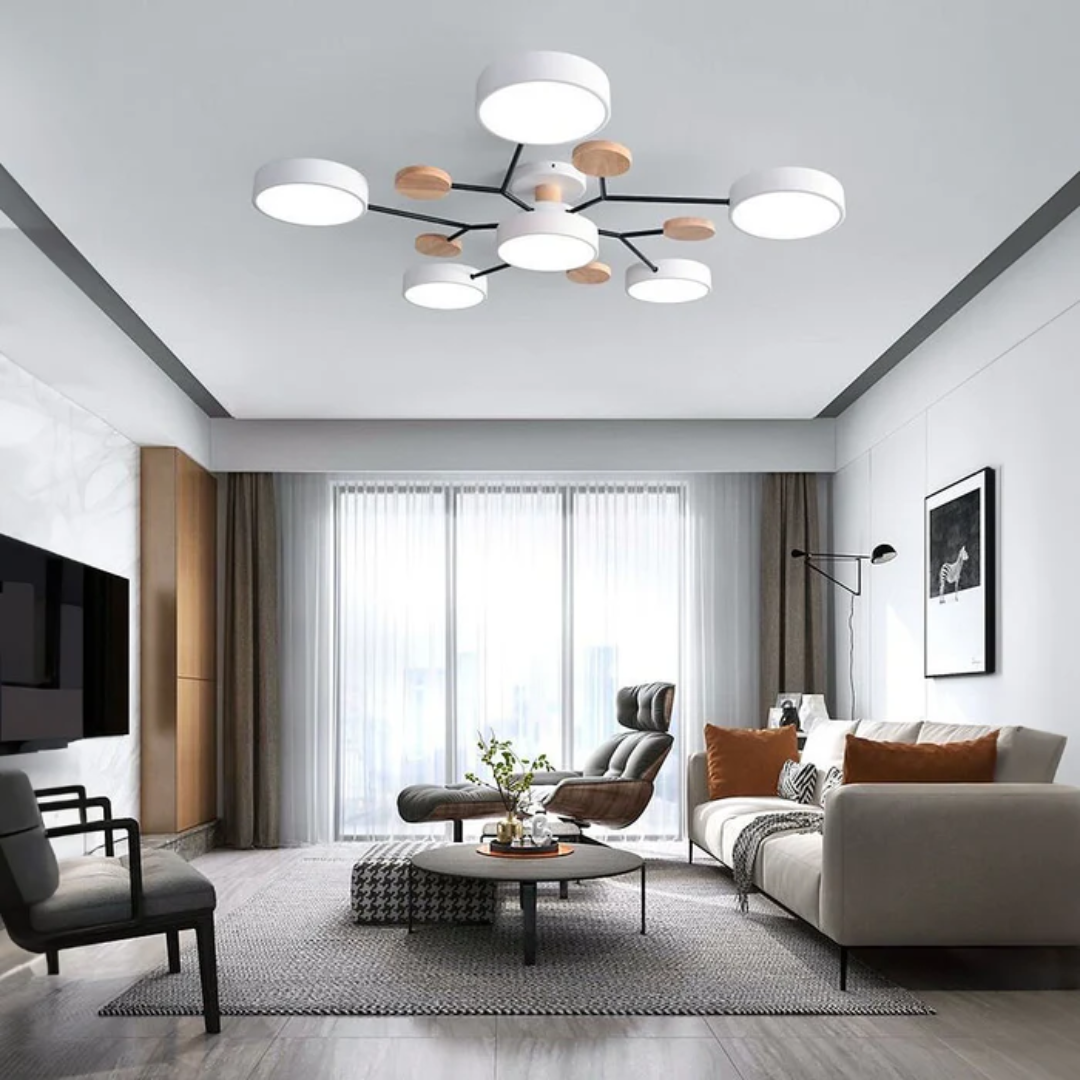 Clio - Lampe Plafond LED Ronde Moderne